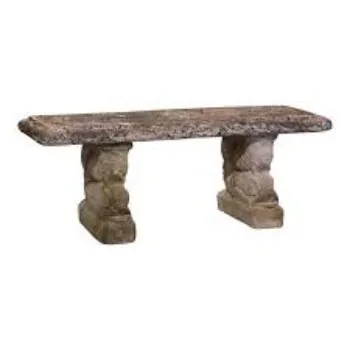 Rectangle Stone Garden Bench
